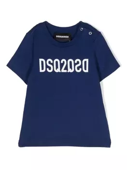Dsquared2 футболка с логотипом, синий