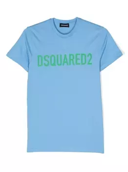 Dsquared2 футболка с логотипом, синий
