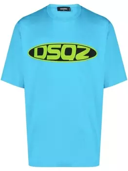 Dsquared2 футболка с логотипом, синий