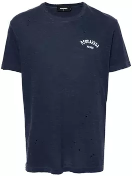 Dsquared2 футболка с логотипом, синий