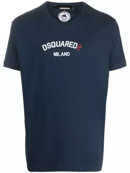 Dsquared2 футболка с логотипом, синий