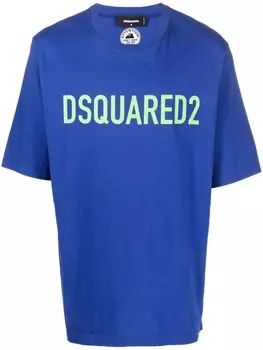 Dsquared2 футболка с логотипом, синий
