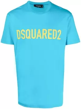 Dsquared2 футболка с логотипом, синий