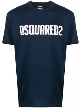 Dsquared2 футболка с логотипом, синий