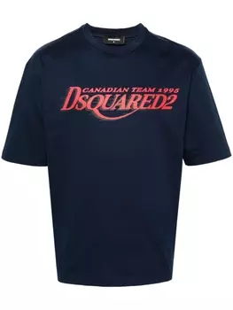 Dsquared2 футболка с логотипом, синий