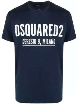 Dsquared2 футболка с логотипом, синий