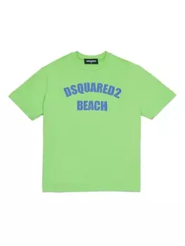 Dsquared2 футболка с логотипом, зеленый