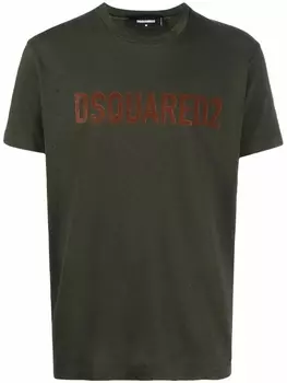 Dsquared2 футболка с логотипом, зеленый