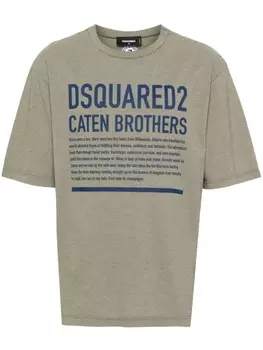 Dsquared2 футболка с логотипом, зеленый