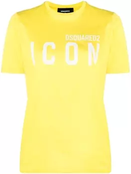 Dsquared2 футболка с логотипом, желтый