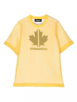 Dsquared2 футболка с логотипом, желтый