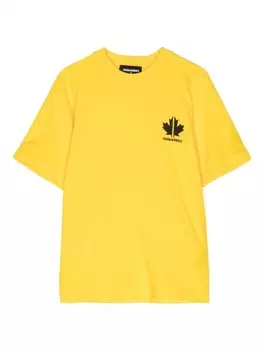 Dsquared2 футболка с логотипом, желтый