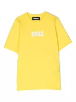 Dsquared2 футболка с логотипом, желтый