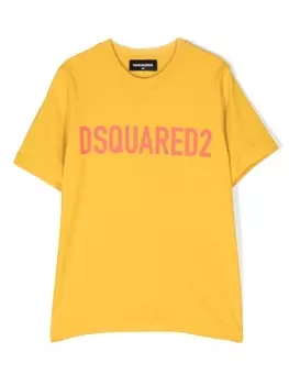 Dsquared2 футболка с логотипом, желтый