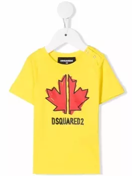 Dsquared2 футболка с логотипом, желтый