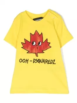 Dsquared2 футболка с логотипом, желтый