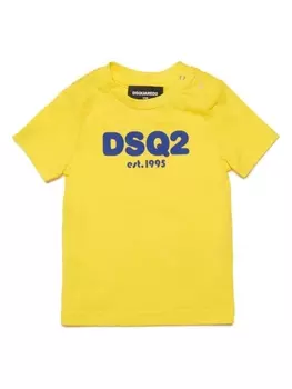 Dsquared2 футболка с логотипом, желтый