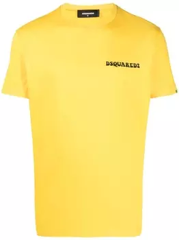 Dsquared2 футболка с логотипом, желтый
