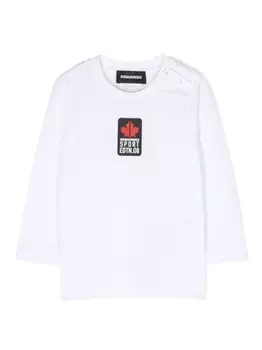 Dsquared2 футболка с нашивкой-логотипом, белый
