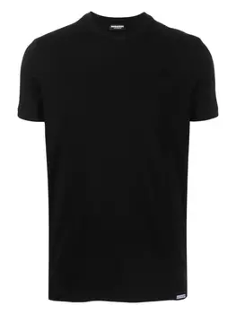 Dsquared2 футболка с нашивкой-логотипом, черный