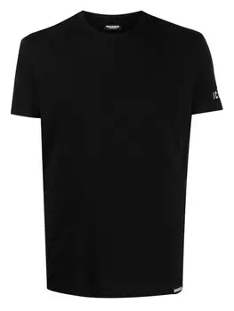 DSQUARED2 футболка с нашивкой-логотипом, черный