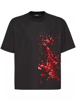 DSQUARED2 футболка с пайетками, черный