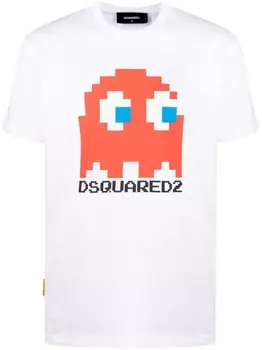 Dsquared2 футболка с принтом, белый