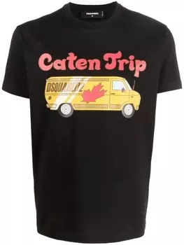 Dsquared2 футболка с принтом Caten Trip, черный