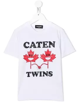 Dsquared2 футболка с принтом Caten Twins, белый