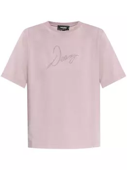 DSQUARED2 футболка с принтом, фиолетовый