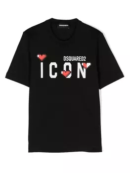 Dsquared2 футболка с принтом Icon, черный