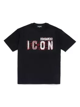 Dsquared2 футболка с принтом Icon, черный