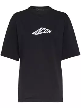 DSQUARED2 футболка с принтом Icon, черный