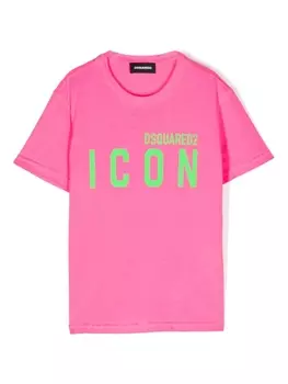 Dsquared2 футболка с принтом Icon, розовый