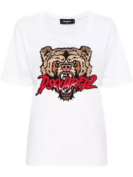 Dsquared2 футболка с принтом логотипа DSQUARED2, белый