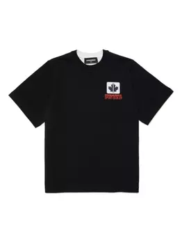 Dsquared2 футболка с принтом Maple Leaf, черный