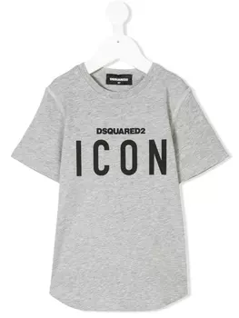 Dsquared2 футболка с принтом, серый