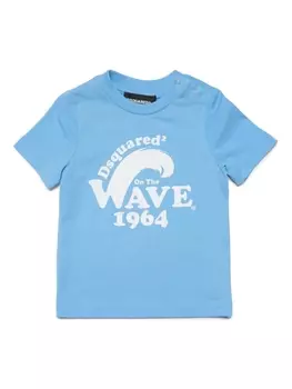 Dsquared2 футболка с принтом Wave 1964, синий