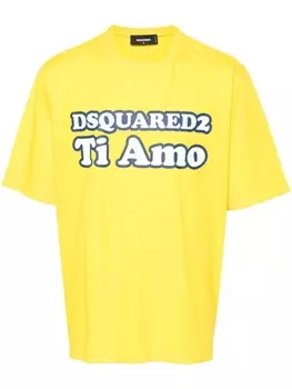 Dsquared2 футболка Skater с логотипом, желтый