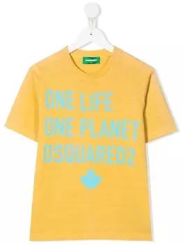 Dsquared2 футболка Slouch Fit, желтый