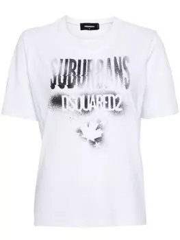 Dsquared2 футболка Suburbans с принтом, белый
