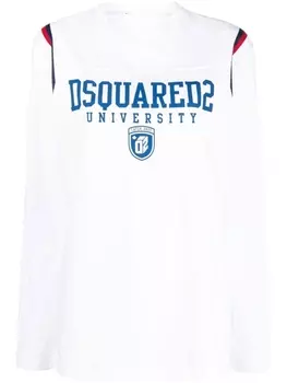 Dsquared2 graphic-print cotton T-shirt, белый