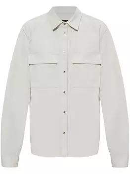 DSQUARED2 хлопковая рубашка, нейтральный цвет