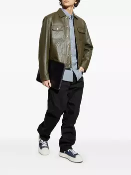 DSQUARED2 хлопковая рубашка, синий