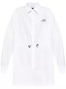 DSQUARED2 хлопковое мини-платье, белый