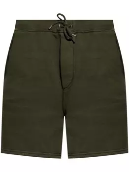 Dsquared2 хлопковые шорты с завязками на шнурке, зеленый