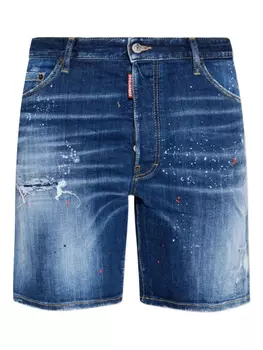 DSQUARED2 хлопковые шорты, синий