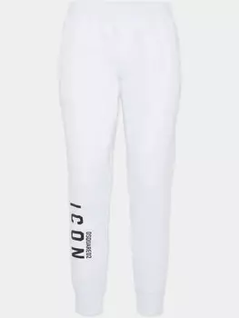 DSQUARED2 хлопковые спортивные брюки, белый
