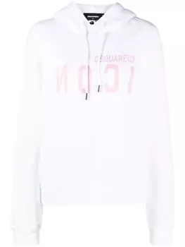 Dsquared2 худи Icon с логотипом, белый