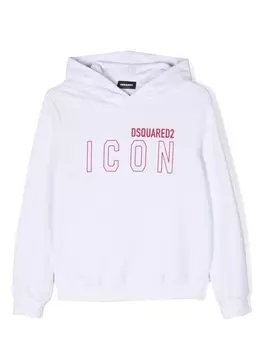 Dsquared2 худи Icon с логотипом, белый